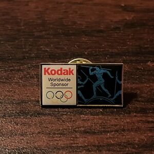 Vintage Kodak Worldwide Sponsor Athens Greece Olympics Lapel Hat Pin‎